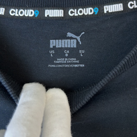 Puma Men’s X Cloud9 Neon Esport Long Sleeve T-shirt Black Blue Size Large - Picture 5 of 10